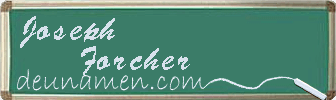 Joseph Forcher Visitenkarte